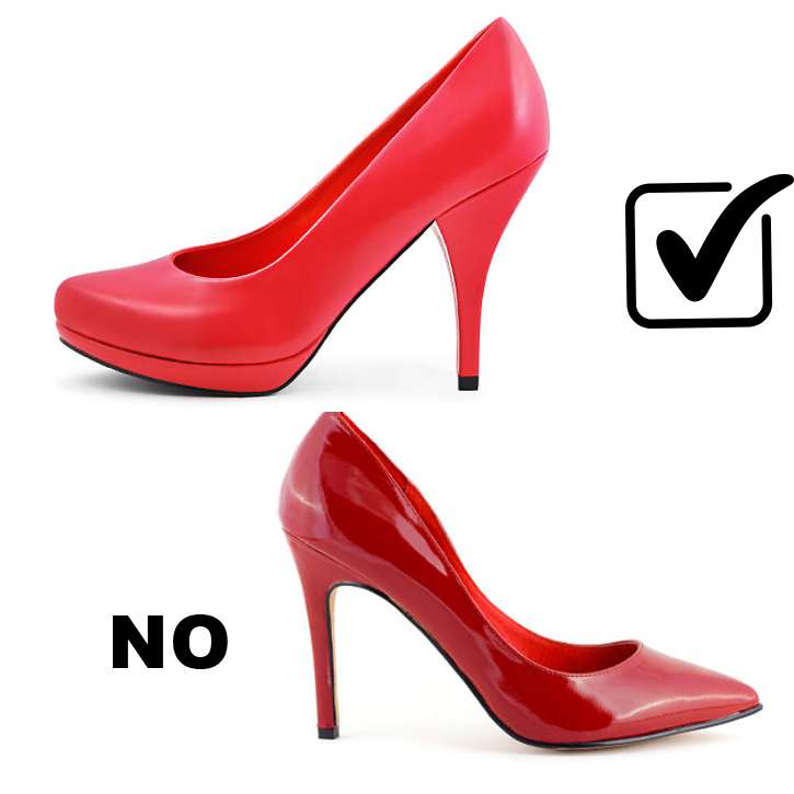 The first main difference between comfortable and not comfortable high heels