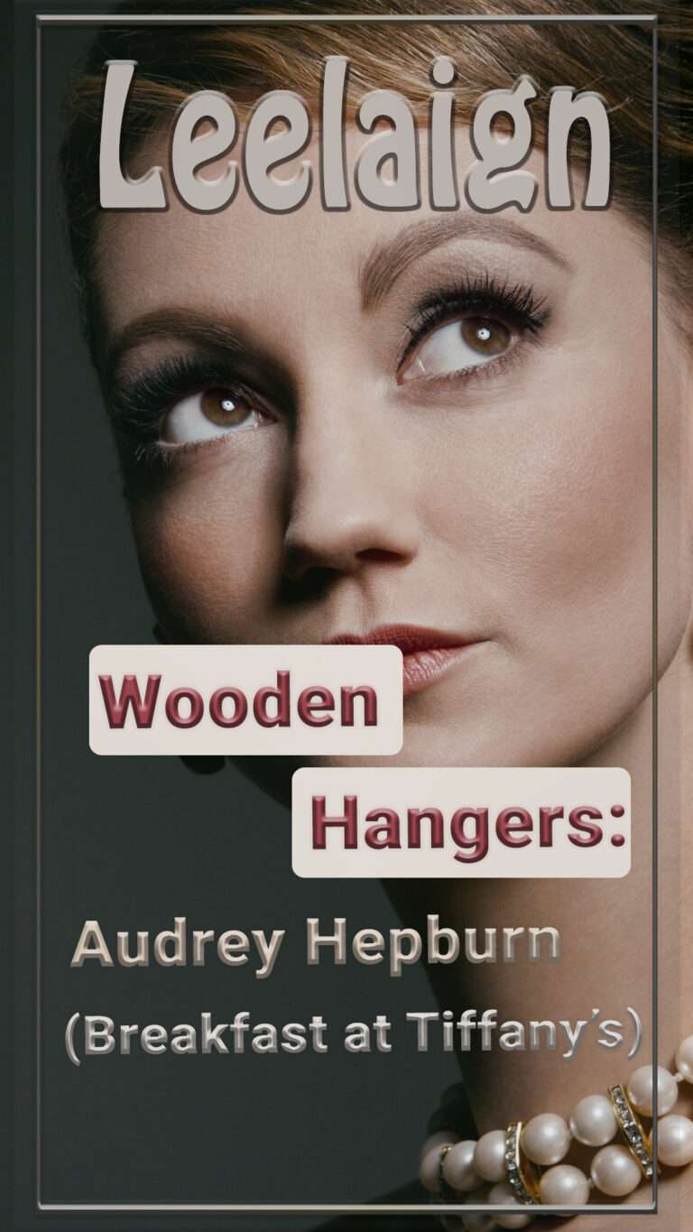 Wooden Coat Hangers with Audrey Hepburn